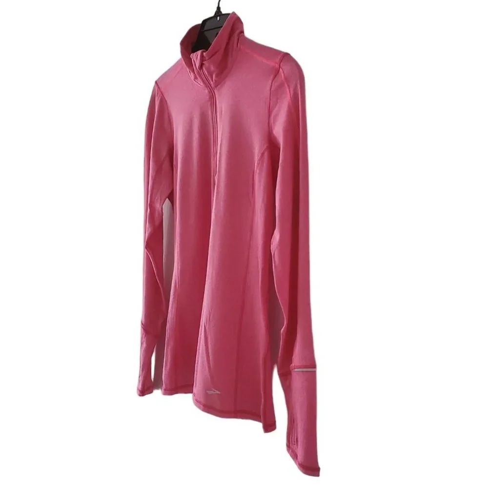 Brooks Equilibrium Technology Half-Zip Long Sleeve Pullover | NWOT | XS | Pink - Picture 3 of 13
